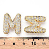Brass Micro Pave Cubic Zirconia Pendants KK-N254-06G-M-3
