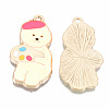 Alloy Enamel Pendants X-ENAM-T011-10KC-RS-2
