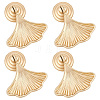 Ginkgo Leaf Alloy Drawer Cabinet Drop Pull Handles FIND-WH0139-59MG-1