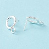 304 Stainless Steel Stud Earring Findings STAS-P308-02A-S-3