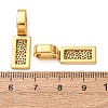 Tibetan Style Alloy Glue-on Flat Pad Bails TIBE-4710-AG-RS-3