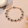 Alloy Rhinestone Link Chain Bracelets PW-WG4AE2D-04-1