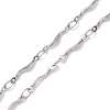 2Pcs 2 Colors 304 Stainless Steel Slider Necklace Makings AJEW-JB01261-4