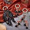 Olycraft 3Pcs 3 Style Alloy Witch Bells Pendant Decorations HJEW-OC0001-14-5