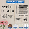 MAYJOYDIY US 1 Set PET Hollow Out Drawing Painting Stencils DIY-MA0005-38B-03-4