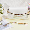 2Pcs ABS Plastic Imitation Pearl Bag Handles HJEW-HS00093-5