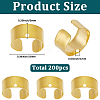 200Pcs Zinc Alloy Dreadlocks Beads Hair Decoration FIND-SC0020-34-2