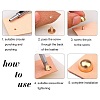 Alloy Studs Rivets LS-PALLOY-WH0052-03LG-4