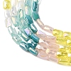Electroplate Glass Beads Strands EGLA-D300-05-15-3