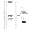 2Pcs Handmade Macrame Polyester with Wood Bead Plant Hanger AJEW-HS0001-46-4