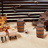 4Pcs 4 Styles Mini Wooden Wine Barrel DJEW-DR0001-17-4