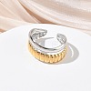 304 Stainless Steel Cuff Open Rings RJEW-Z121-02GP-10-2