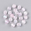 Transparent Spray Painted Glass Beads LS-EGLA-N018-4mm-11-2