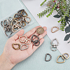 24Pcs 8 Styles Iron D Ring DIY-PH0028-85-3