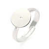 Adjustable Brass Pad Ring Settings KK-K414-10A-S-1