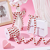 25 Yards Heart Pattern Cotton Ribbons SRIB-BC0001-48A-4