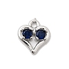 Brass Micro Pave Cubic Zirconia Pendants KK-L258-11P-01-1