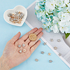 SUPERFINDINGS 40pcs 2 Colors 1-Hole Alloy Rhinestone Shank Buttons BUTT-FH0001-005-3