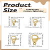 32Pcs 4 Style 304 Stainless Steel Lobster Claw Clasps STAS-LP0005-2