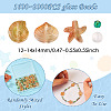 2 Bags Ocean Theme Paint Glass Beads FIND-TA0002-24A-3