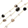 Handmade Natural Rutilated Quartz Nuggets Beaded Chains CHC-F020-04G-05-1