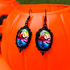 Alloy Glass Dangle Earrings FS-WGFE353-03-1