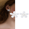 1Pair Alloy Stud Earrings EJEW-LP0008-012-1