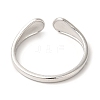 Non-Tarnish Ion Plating(IP) 201 Stainless Steel Open Cuff Ring RJEW-E063-44P-3