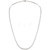1Pc 304 Stainless Steel Cuban Link Chain Necklaces for Men Women NJEW-BM0001-08B-1