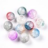 Baking Paint Imiation Jade Glass Beads X1-DGLA-S115-10mm-MY-2