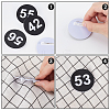 1 Set Round ABS Plastic Number Brooches Sets JEWB-OC0001-02D-4