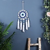 Evil Eye Woven Web/Net Handmade Cotton Cord Macrame Woven Wall Hanging Ornaments PW-WG81140-01-1