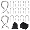 8Pcs CCB Plastic Round Bead Bracelets BJEW-PH01940-1