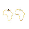 Ion Plating(IP) Africa Map 201 Stainless Steel Connector Charms STAS-T063-168G-2