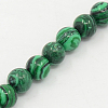 Synthetic Malachite Beads Strands G-D065-4mm-1