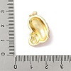 Brass Enamel Pendants KK-B148-01G-4