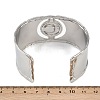 Moon 304 Stainless Steel Cuff Bangles BJEW-B157-01PG-3