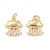 Brass Micro Pave Cubic Zirconia Pendants KK-G544-24G-1