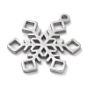 Christmas Theme Anti-Tarnish 304 Stainless Steel Pendants STAS-R003-04P-04-2