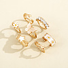 7Pcs Alloy & Acrylic & Rhinestone Enamel Finger Rings FS-WG81463-01-3