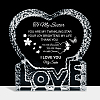 Heart with Word K9 Glass Figurines DJEW-WH0026-004-1