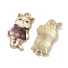 Printed Alloy Pendants ENAM-K076-36G-05-2