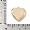 Heart Brass Locket Pendants KK-K414-12A-G-3