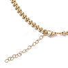 Ion Plating(IP) 304 Stainless Steel Cobs Chain Necklace for Men Women STAS-B039-11G-3