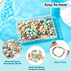 50Pcs Round Natural Flower Amazonite and 15Pcs 3 Colors Fish Dyed Synthetic Turquoise Beads Sets G-TA0003-04-5
