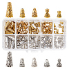   100Pcs 10 Style Tibetan Style Alloy Bead Cones FIND-PH0018-47-1