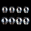  8Pcs 4 Style Round Iridescent Glass Dome Cover FIND-NB0004-55-7
