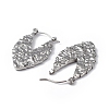 Non-Tarnish 304 Stainless Steel Teardrop Hoop Earrings for Women EJEW-I284-15P-2