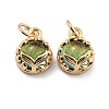 Eco-Friendly Brass Charms KK-H762-02G-2