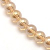 Electroplate Synthetic Quartz Crystal Beads Strands G-P039-03-2
